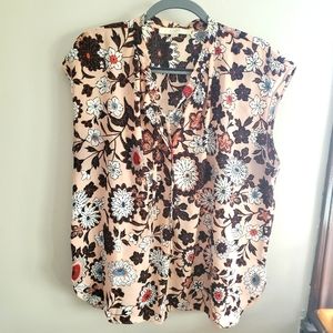 LOFT cap sleeve blouse XL